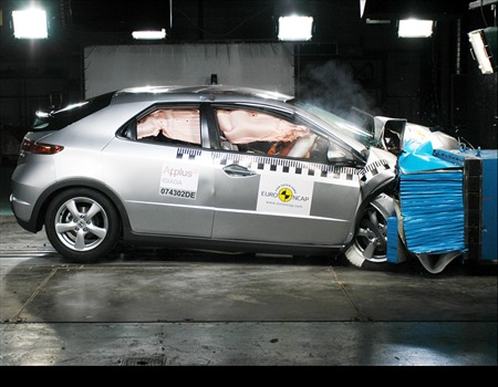 Краш тест Honda Civic (2007)